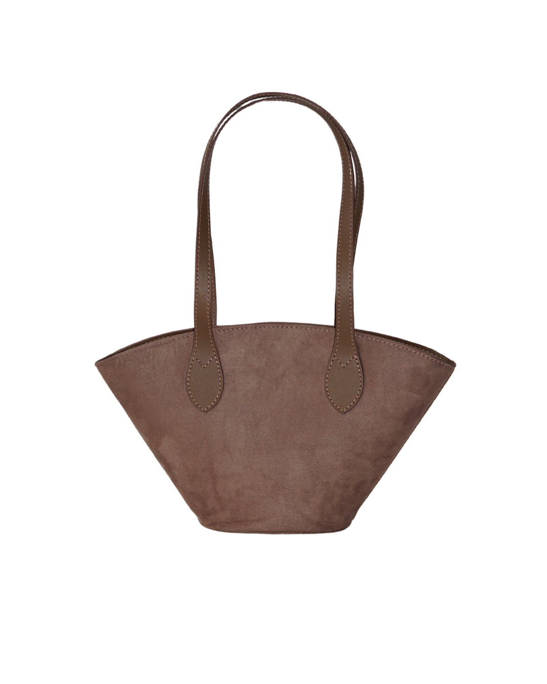 Carolyn Suede Tote Bag - Beige
