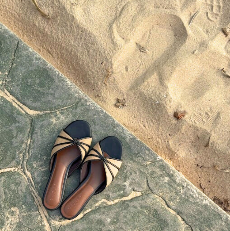 Capri Sandals - Salted Black