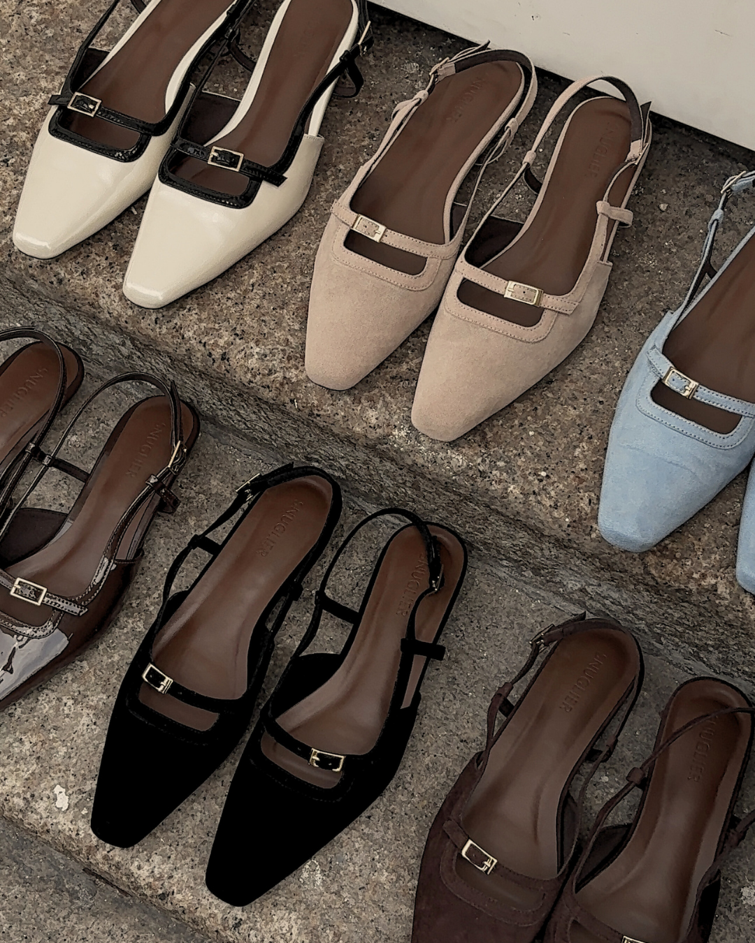 Aubrey Petite-Heel Slingback - Sable Noir