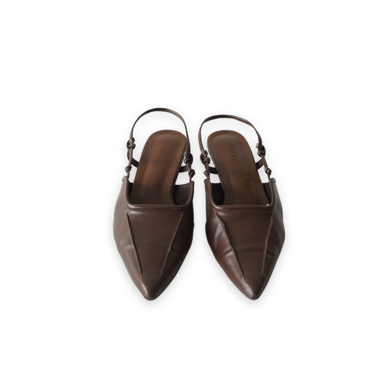 Andrea Knotted Kitten Heels - Dark Cocoa