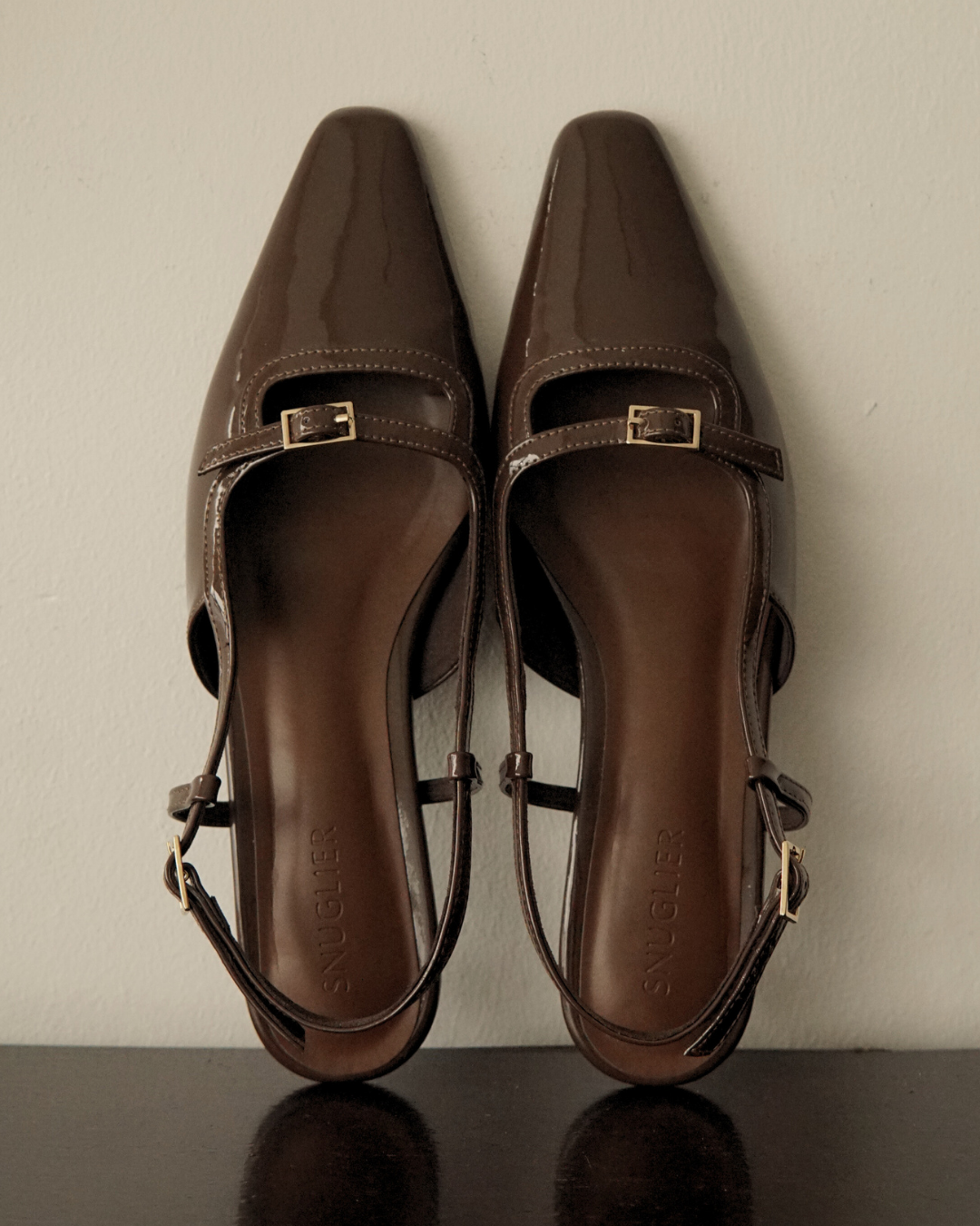 Aubrey Petite-Heel Slingback - Mocha Gloss