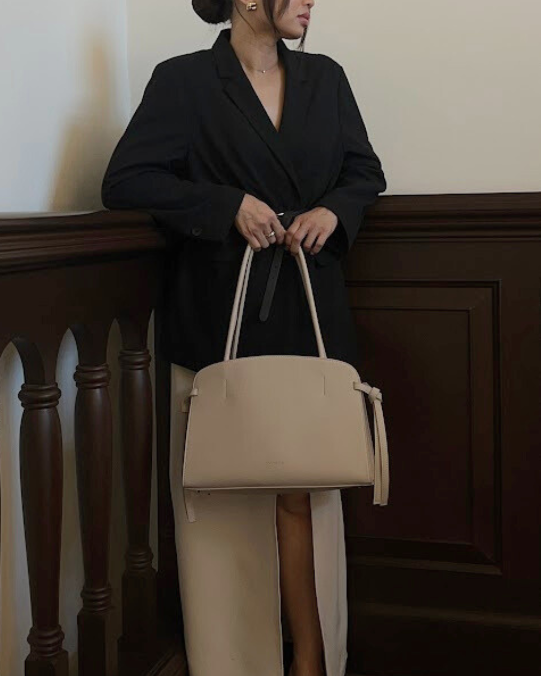 Pirrie Hourglass Bag - Crème