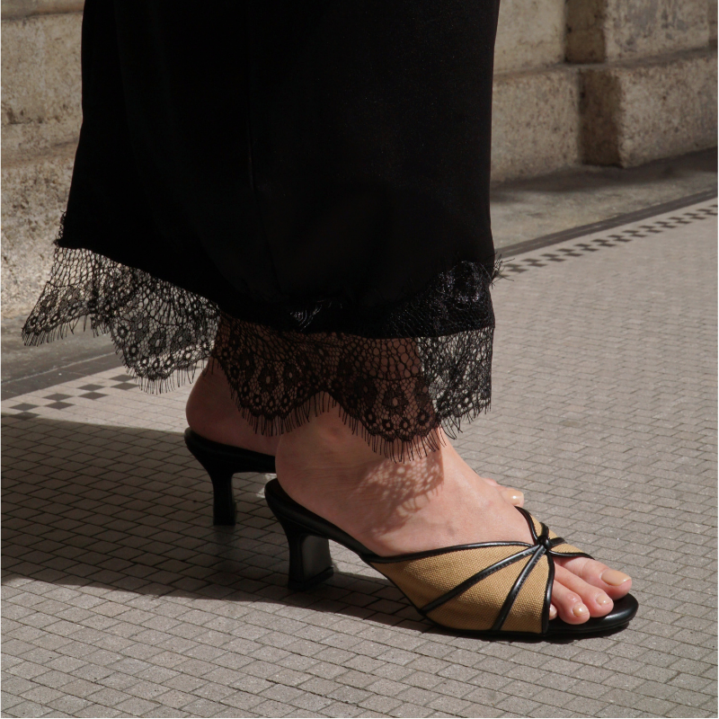 Capri Heels - Salted Black