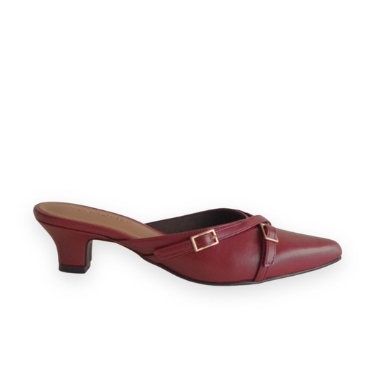 Esme Heels - Wine Red