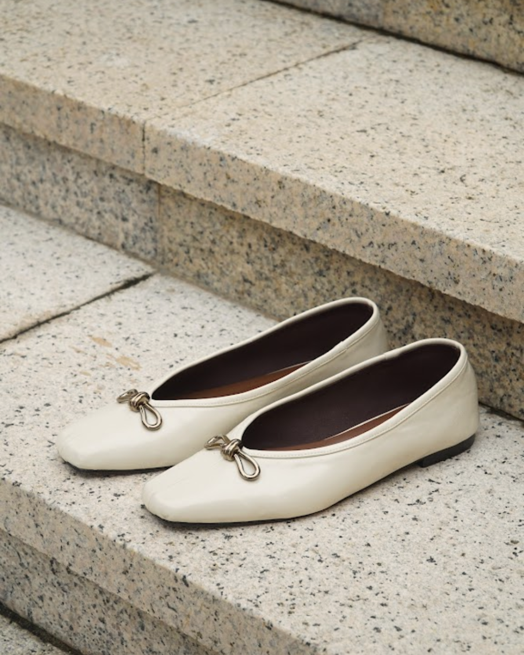 Eleonore Ballet Flats - Vanilla Silk