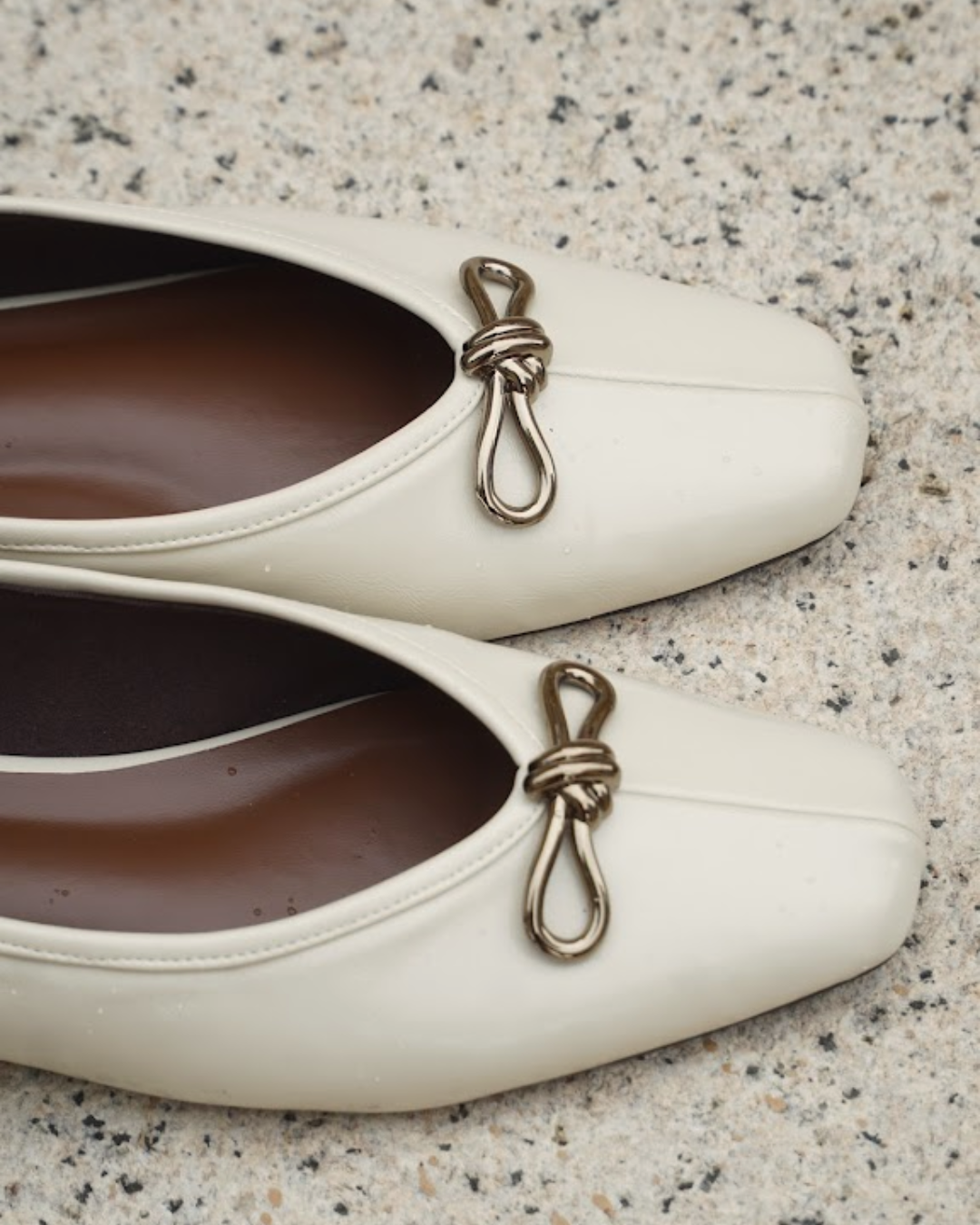 Eleonore Ballet Flats - Vanilla Silk