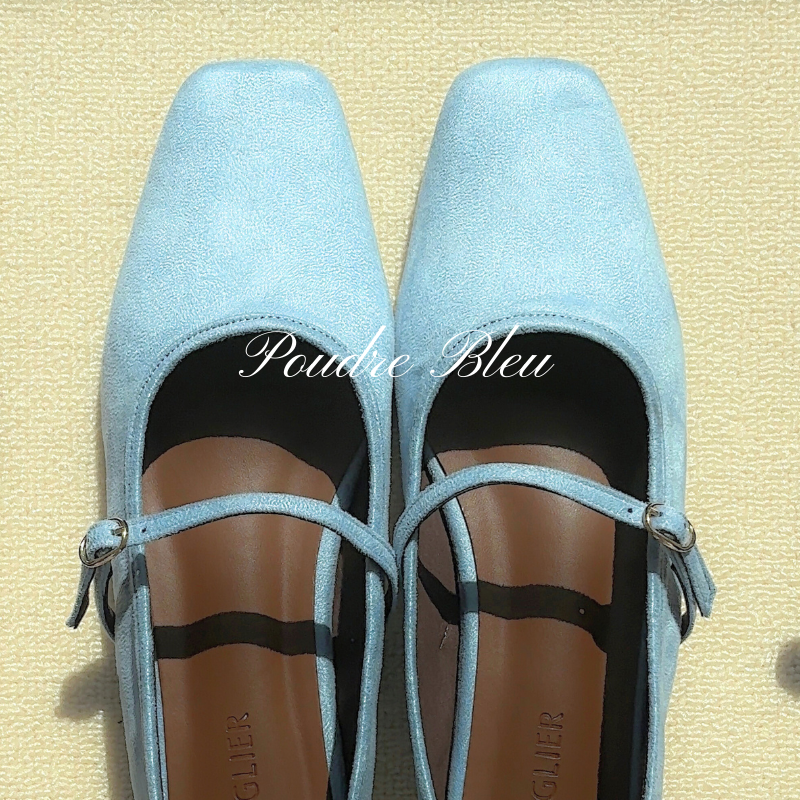 Alba The Suede Mary Jane - Poudre Blue