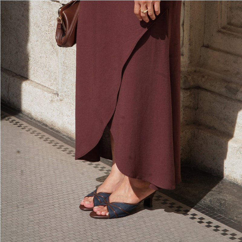 Capri Heels - Denim Dreams