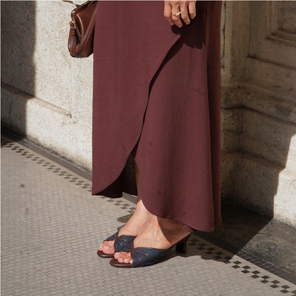 Capri Heels - Denim Dreams