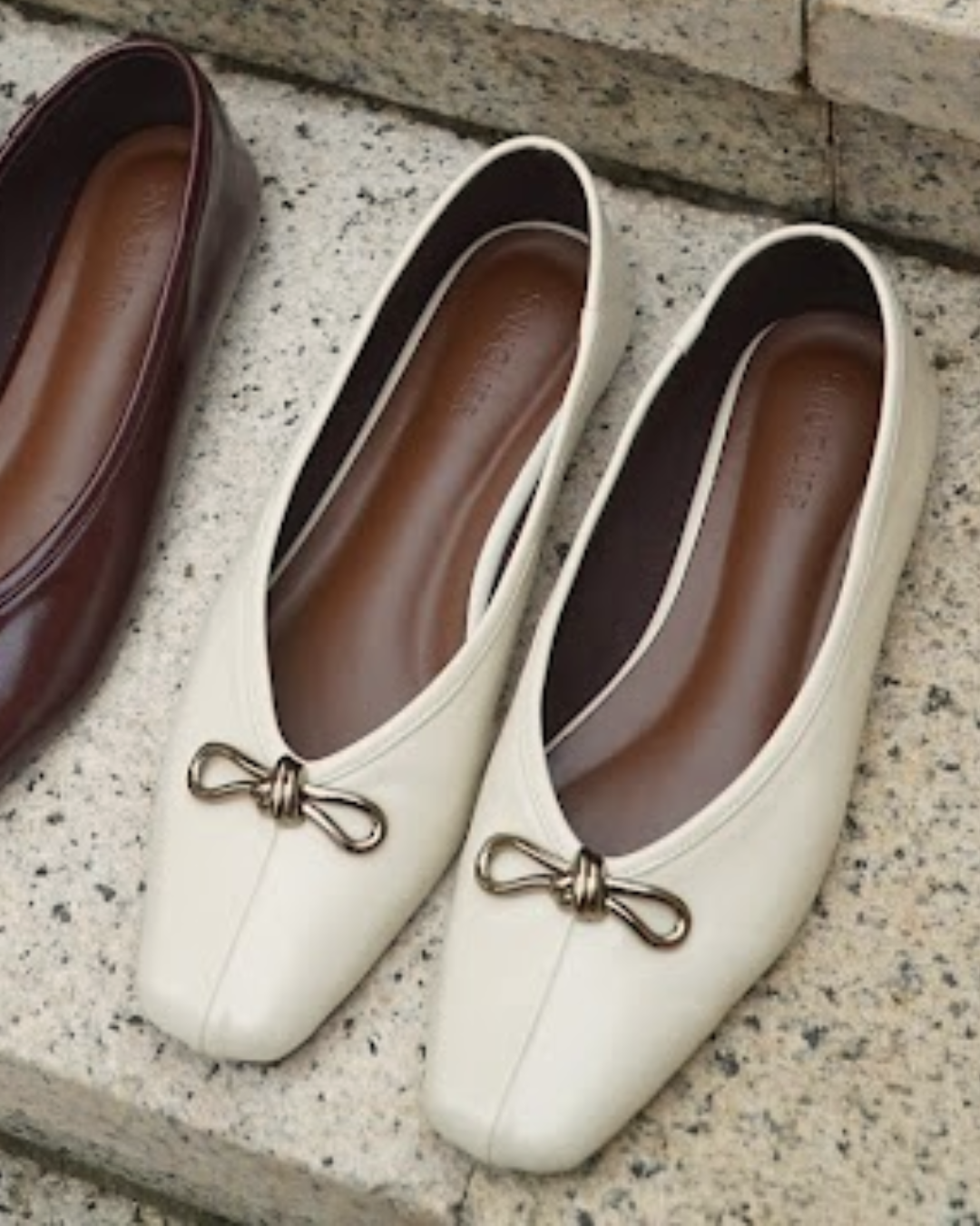 Eleonore Ballet Flats - Vanilla Silk