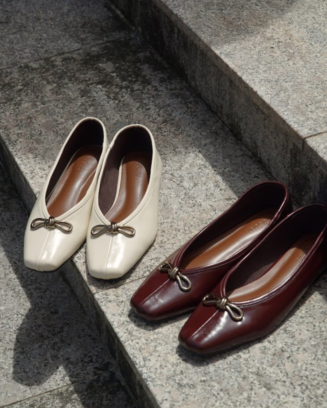 Eleonore Ballet Flats - Vanilla Silk