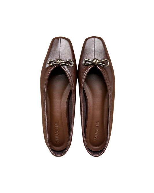 Eleonore Ballet Flats - Deep Truffle