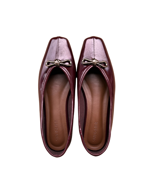 Eleonore Ballet Flats - Cabernet Rouge