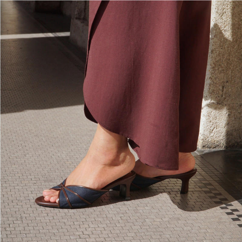 Capri Heels - Denim Dreams