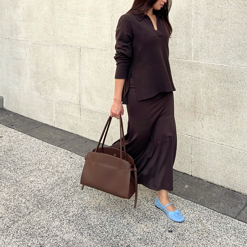 Alba The Suede Mary Jane - Poudre Blue