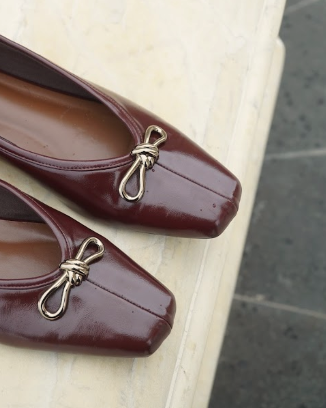 Eleonore Ballet Flats - Cabernet Rouge