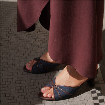Capri Heels - Denim Dreams