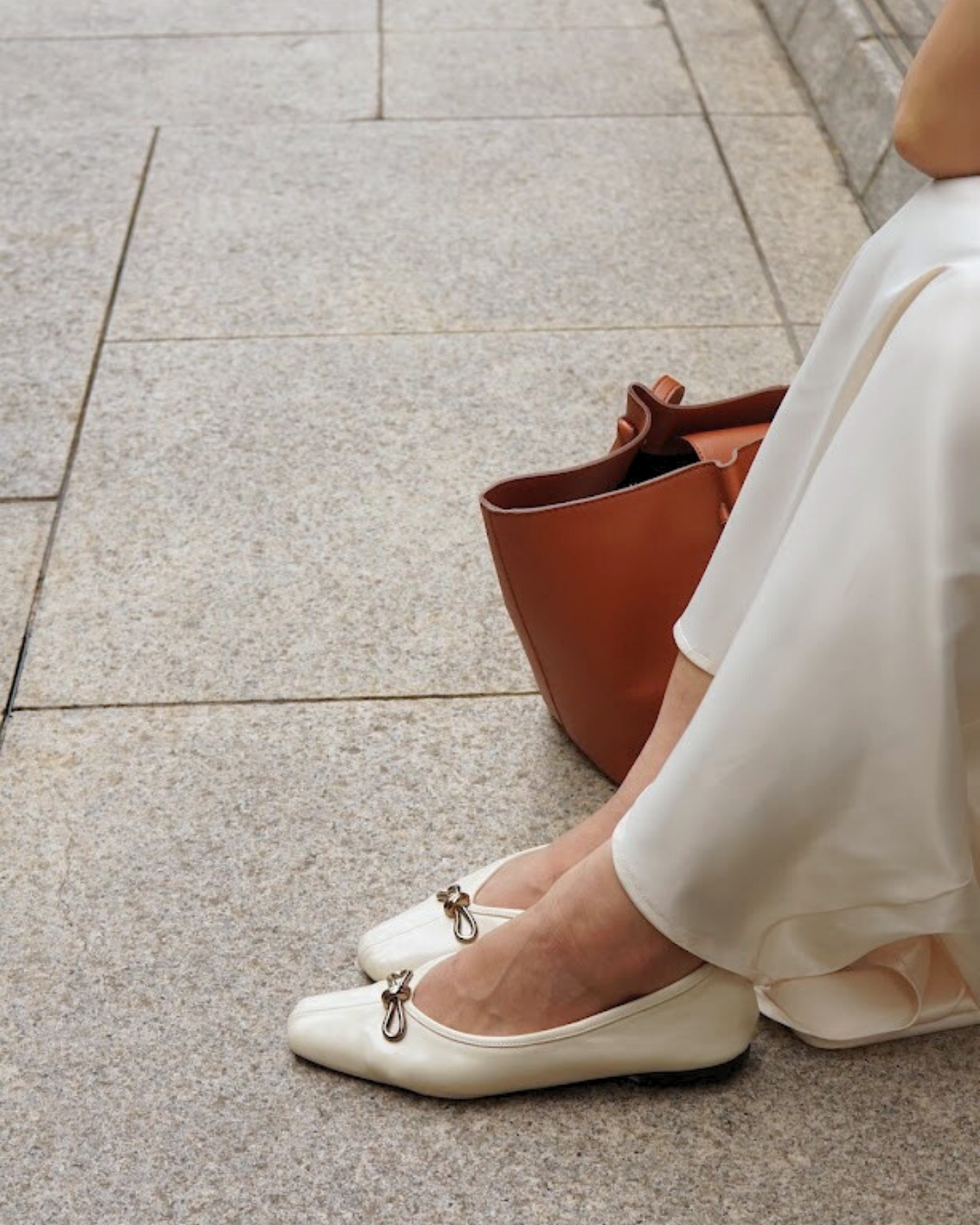 Eleonore Ballet Flats - Vanilla Silk