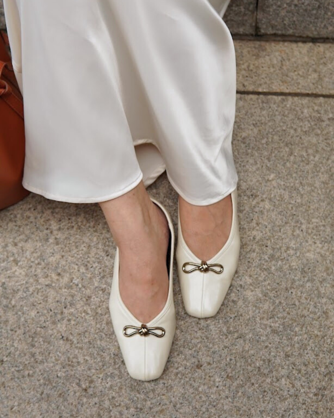 Eleonore Ballet Flats - Vanilla Silk