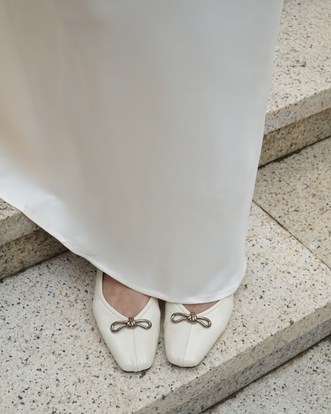 Eleonore Ballet Flats - Vanilla Silk