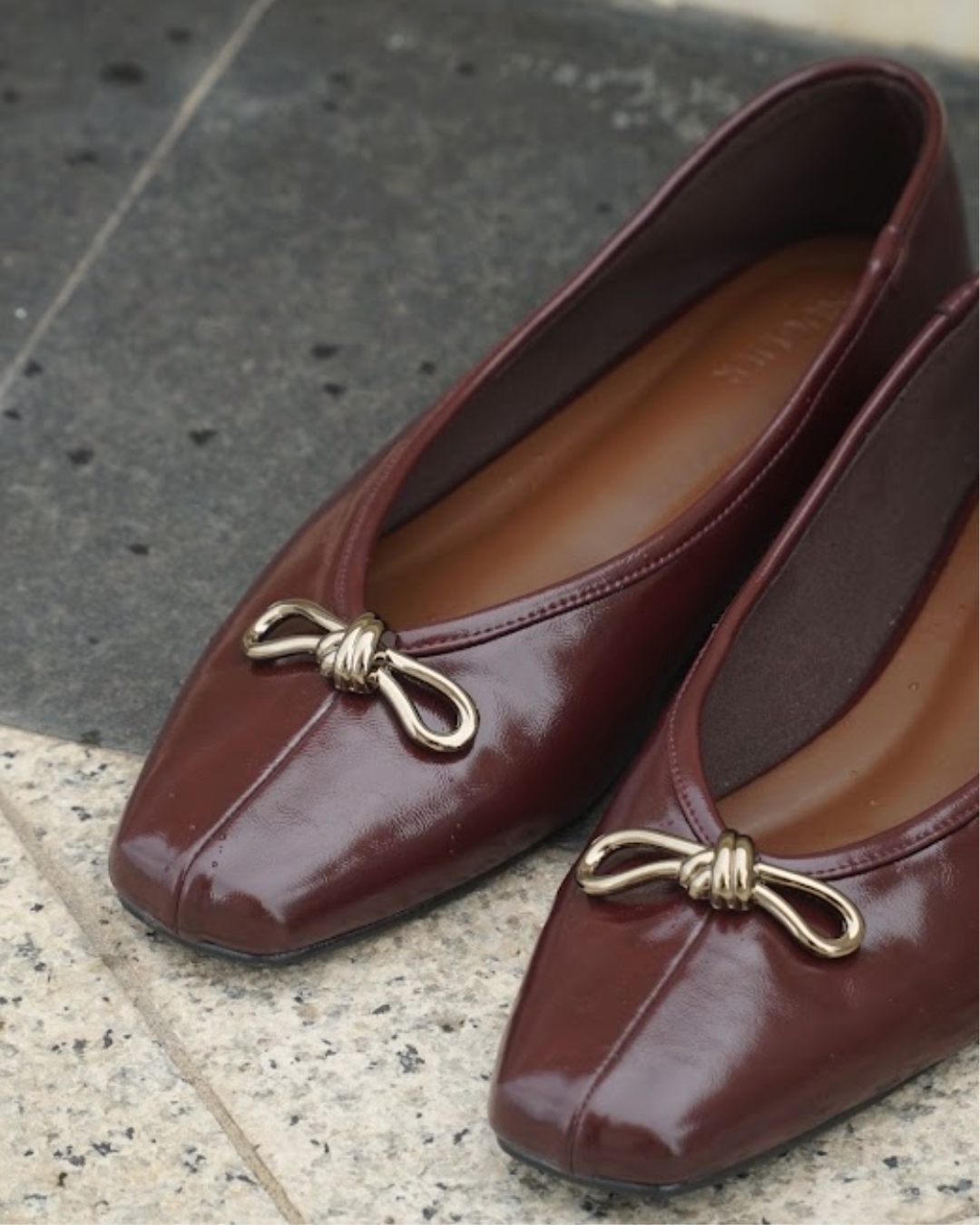 Eleonore Ballet Flats - Cabernet Rouge
