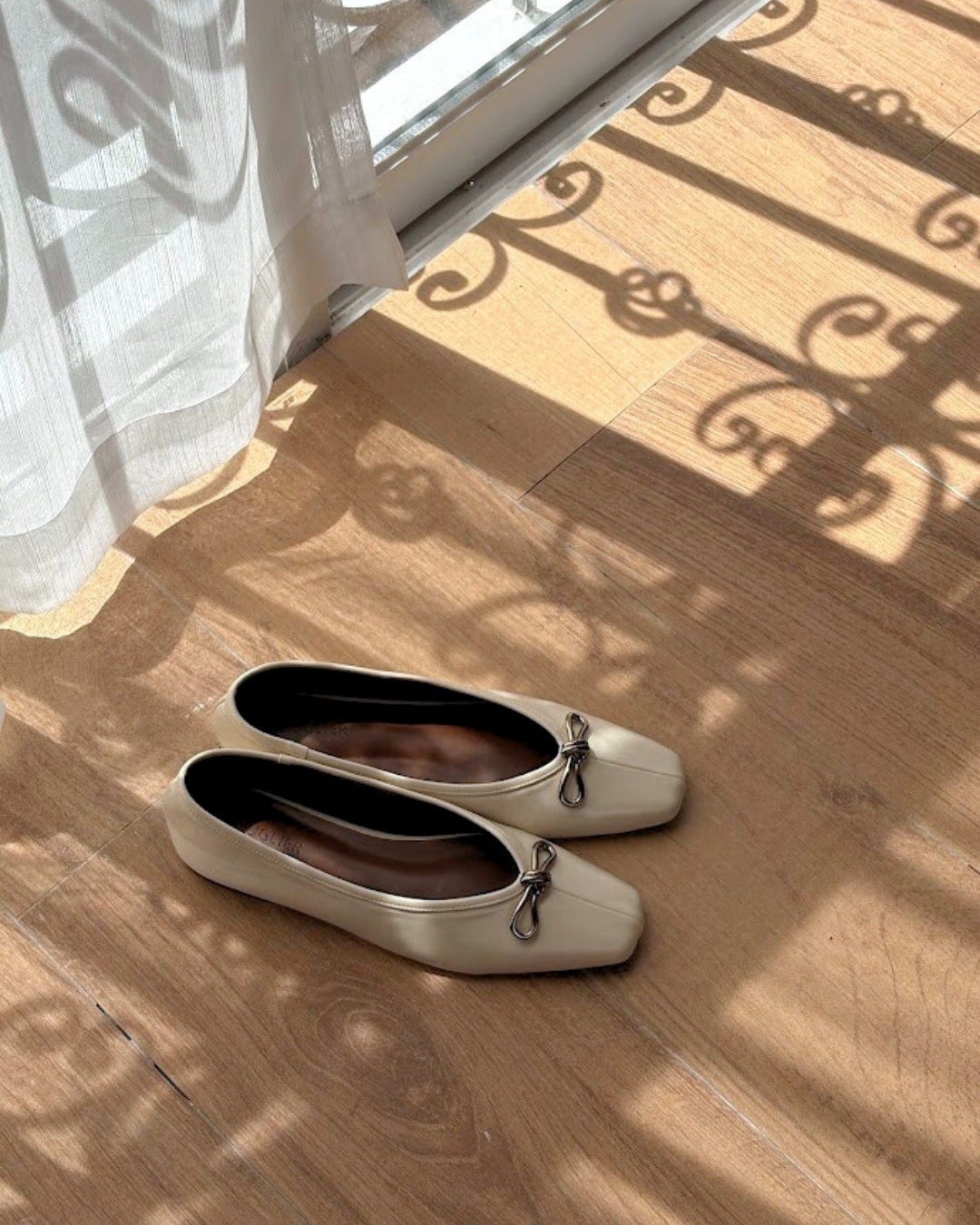 Eleonore Ballet Flats - Vanilla Silk
