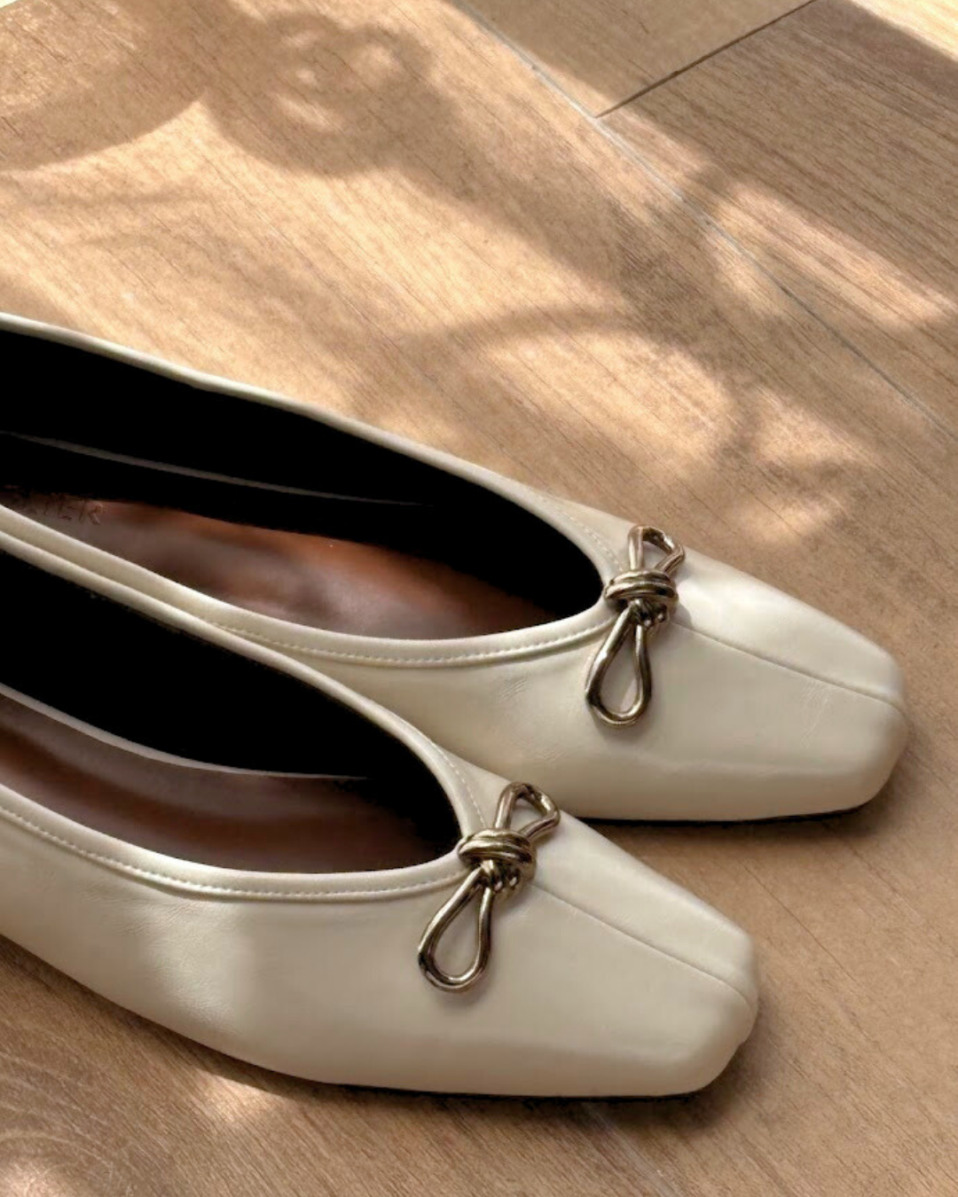Eleonore Ballet Flats - Vanilla Silk