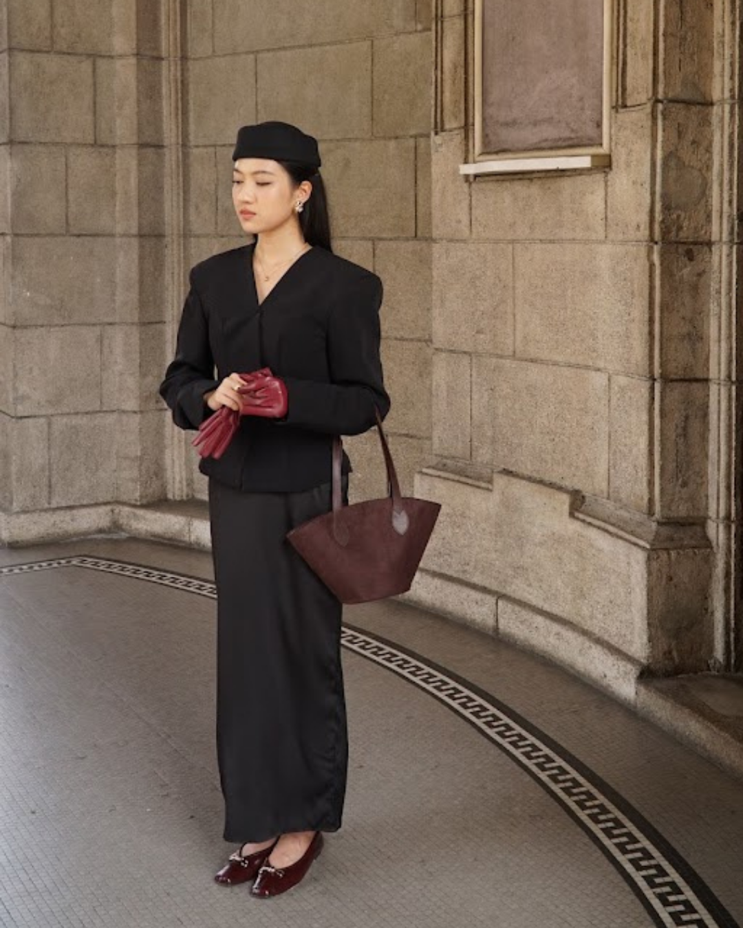 Eleonore Ballet Flats - Cabernet Rouge