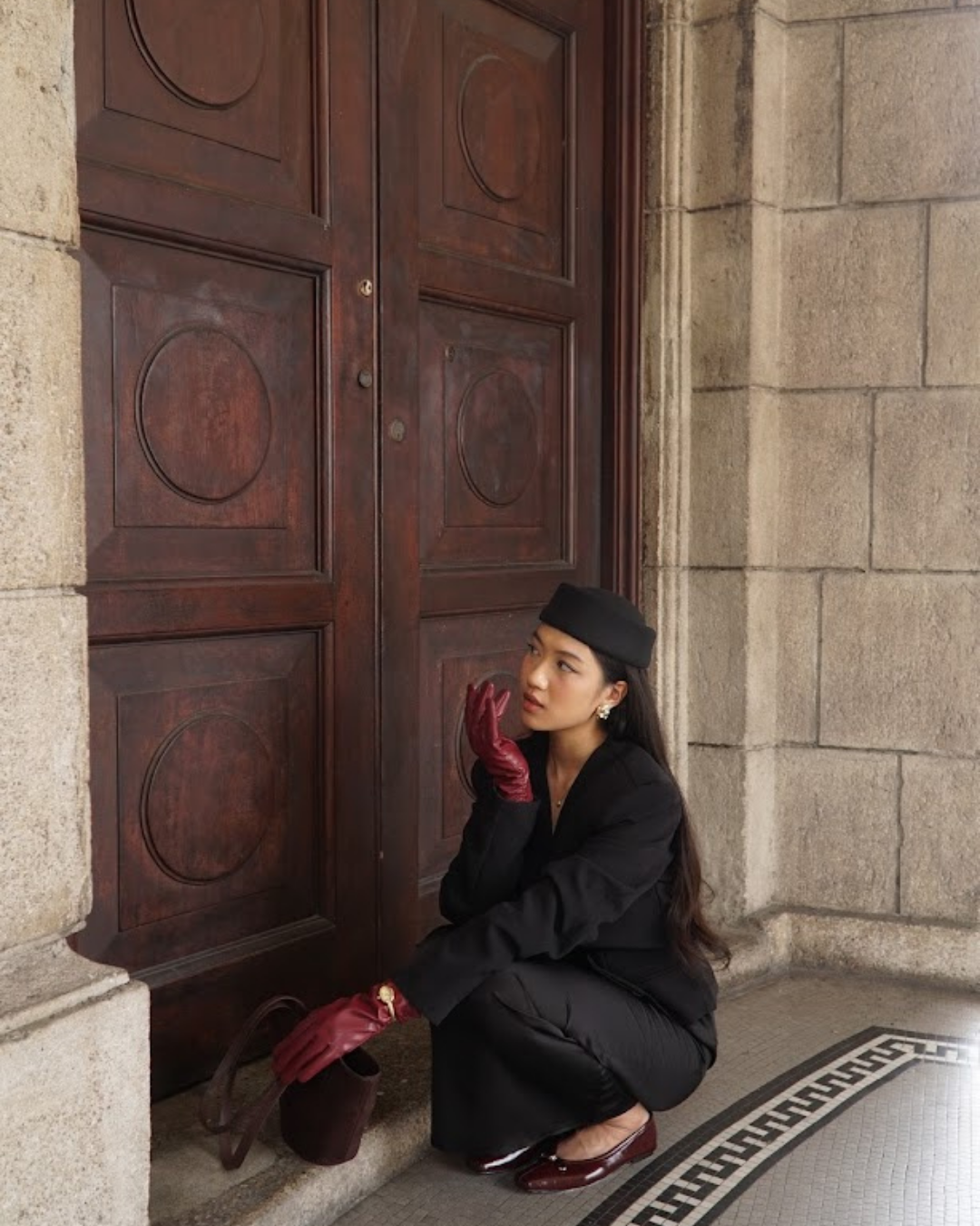 Eleonore Ballet Flats - Cabernet Rouge