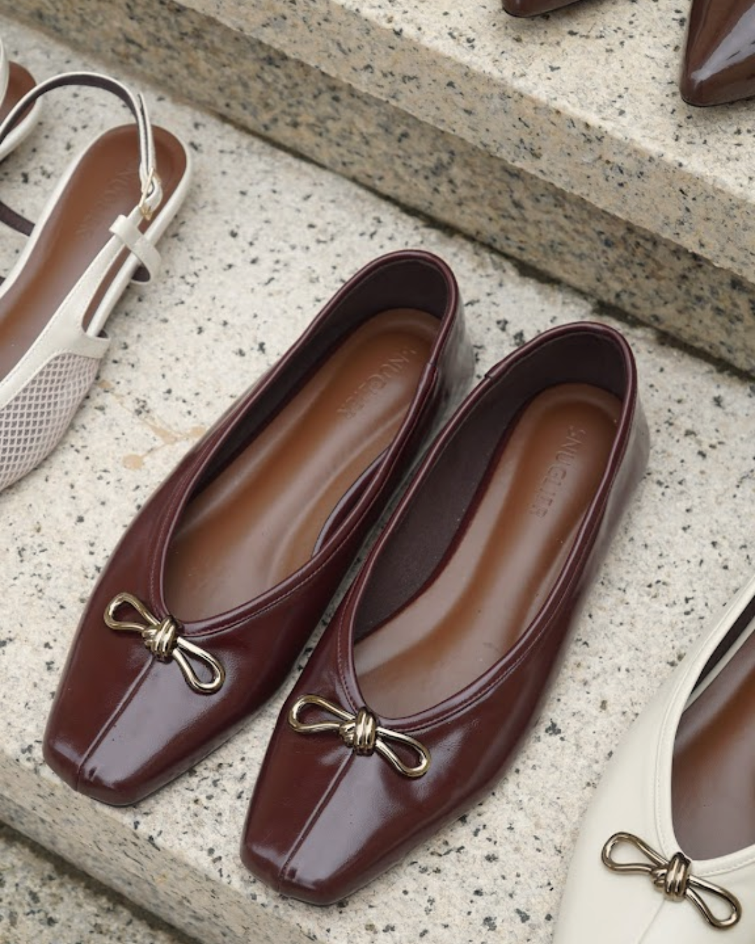 Eleonore Ballet Flats - Cabernet Rouge