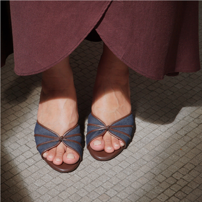 Capri Heels - Denim Dreams