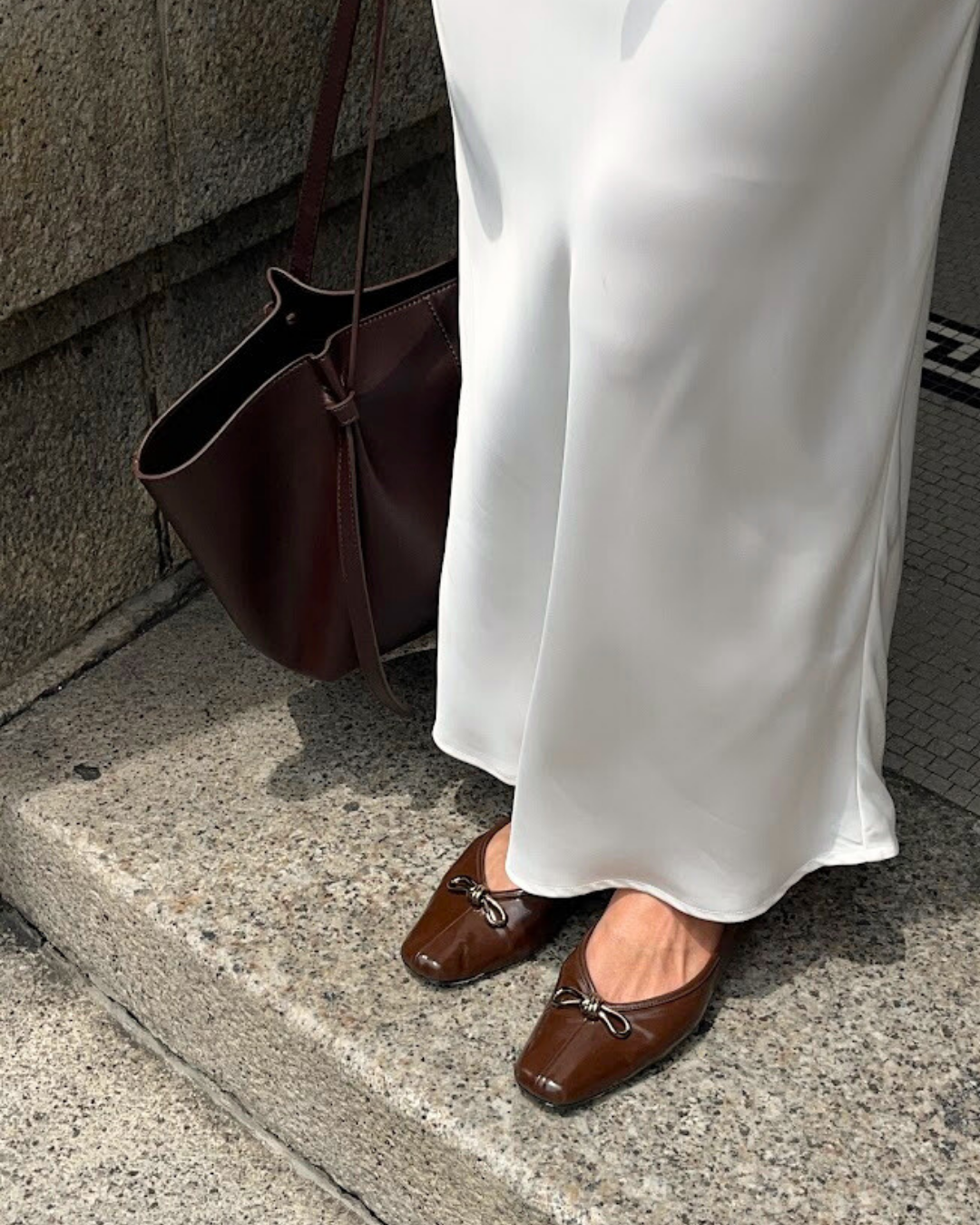 Eleonore Ballet Flats - Deep Truffle