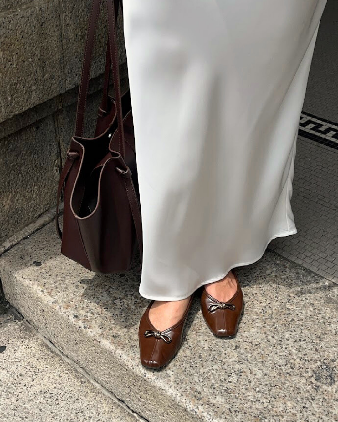 Eleonore Ballet Flats - Deep Truffle