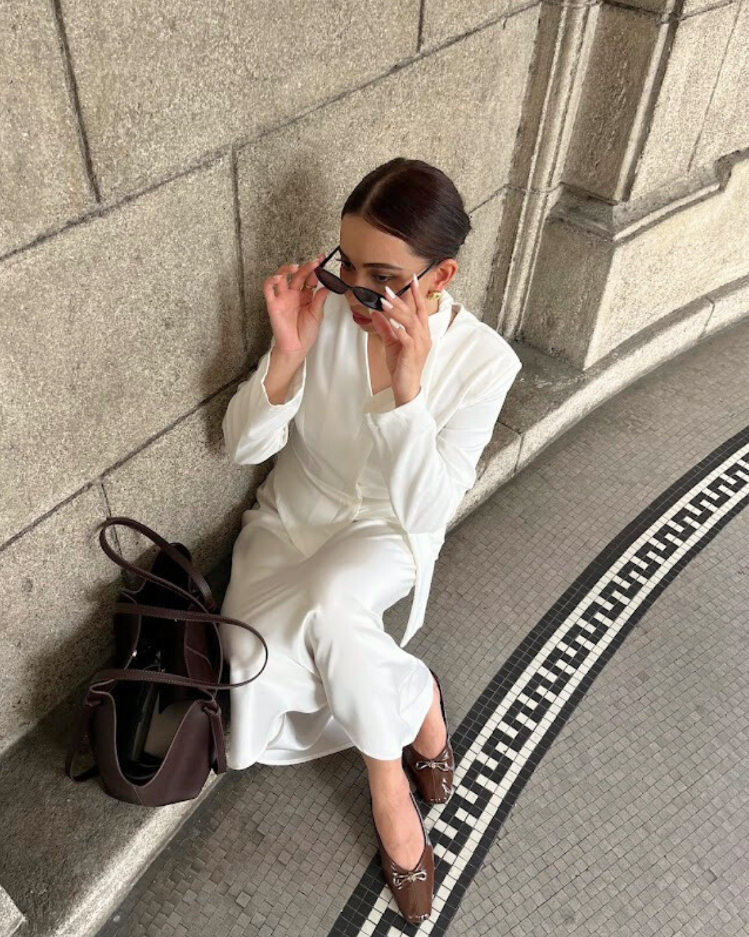 Eleonore Ballet Flats - Deep Truffle