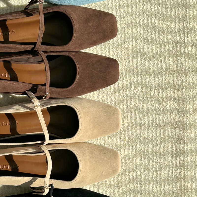 Alba The Suede Mary Jane - Crème Ivoire
