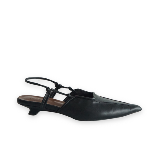 Andrea Knotted Kitten Heels - Coal