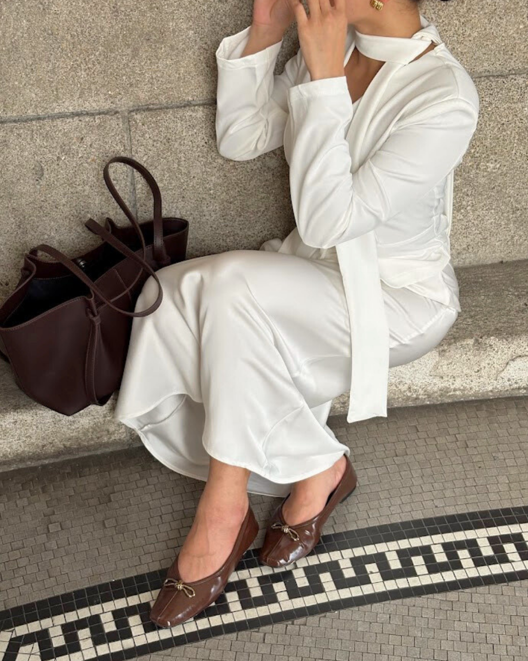 Eleonore Ballet Flats - Deep Truffle