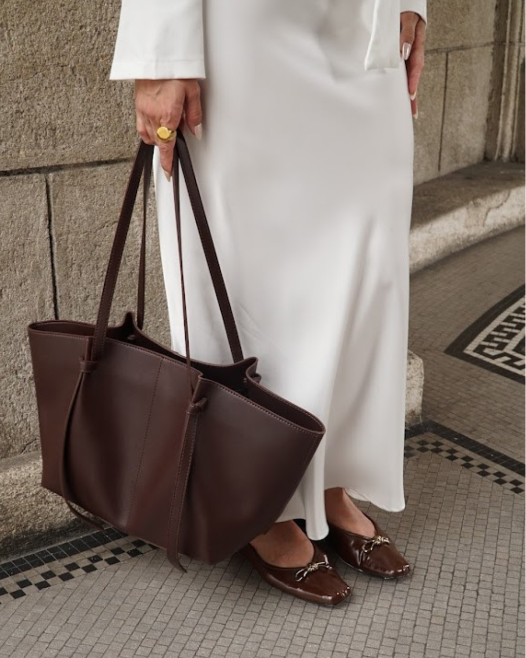 Eleonore Ballet Flats - Deep Truffle