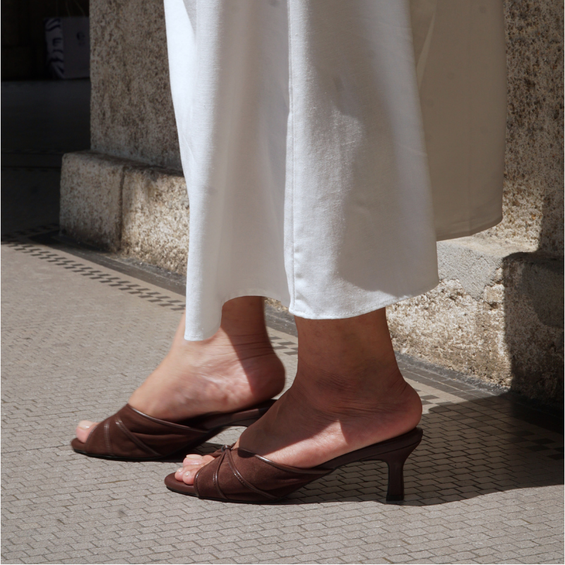 Capri Heels - Martini Suede