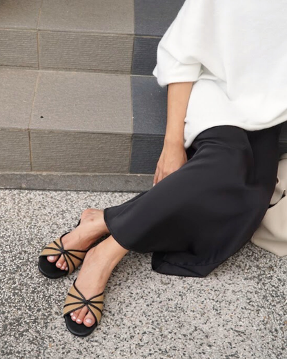 Capri Sandals - Salted Black