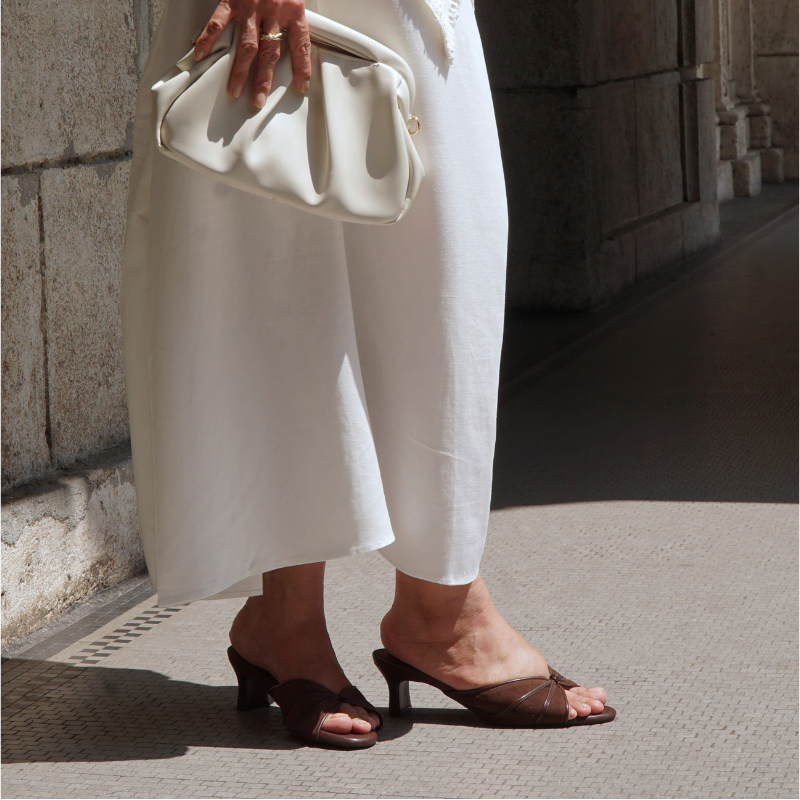 Capri Heels - Martini Suede