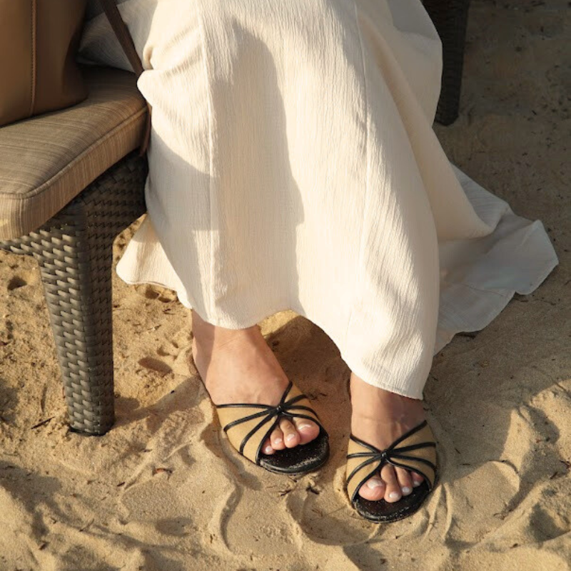 Capri Sandals - Salted Black