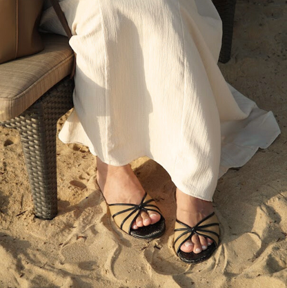 Capri Sandals - Salted Black
