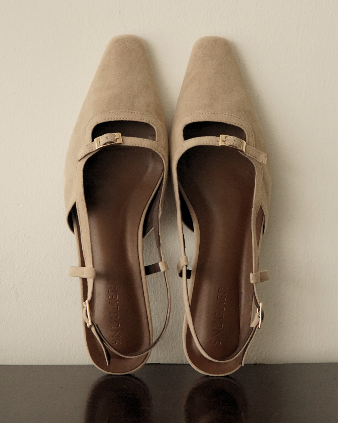 Aubrey Petite-Heel Slingback - Crème Ivoire