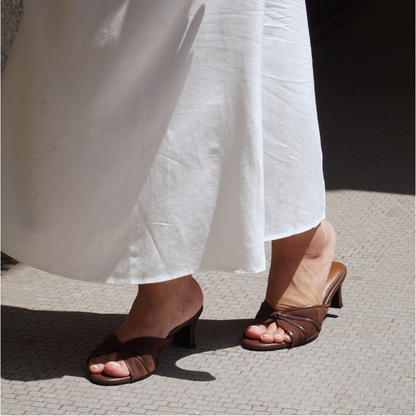 Capri Heels - Martini Suede