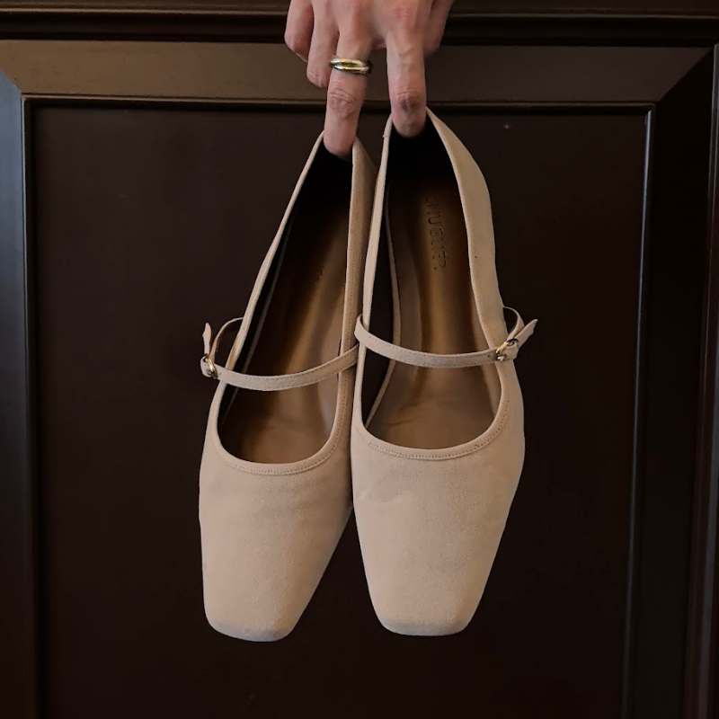 Alba The Suede Mary Jane - Crème Ivoire