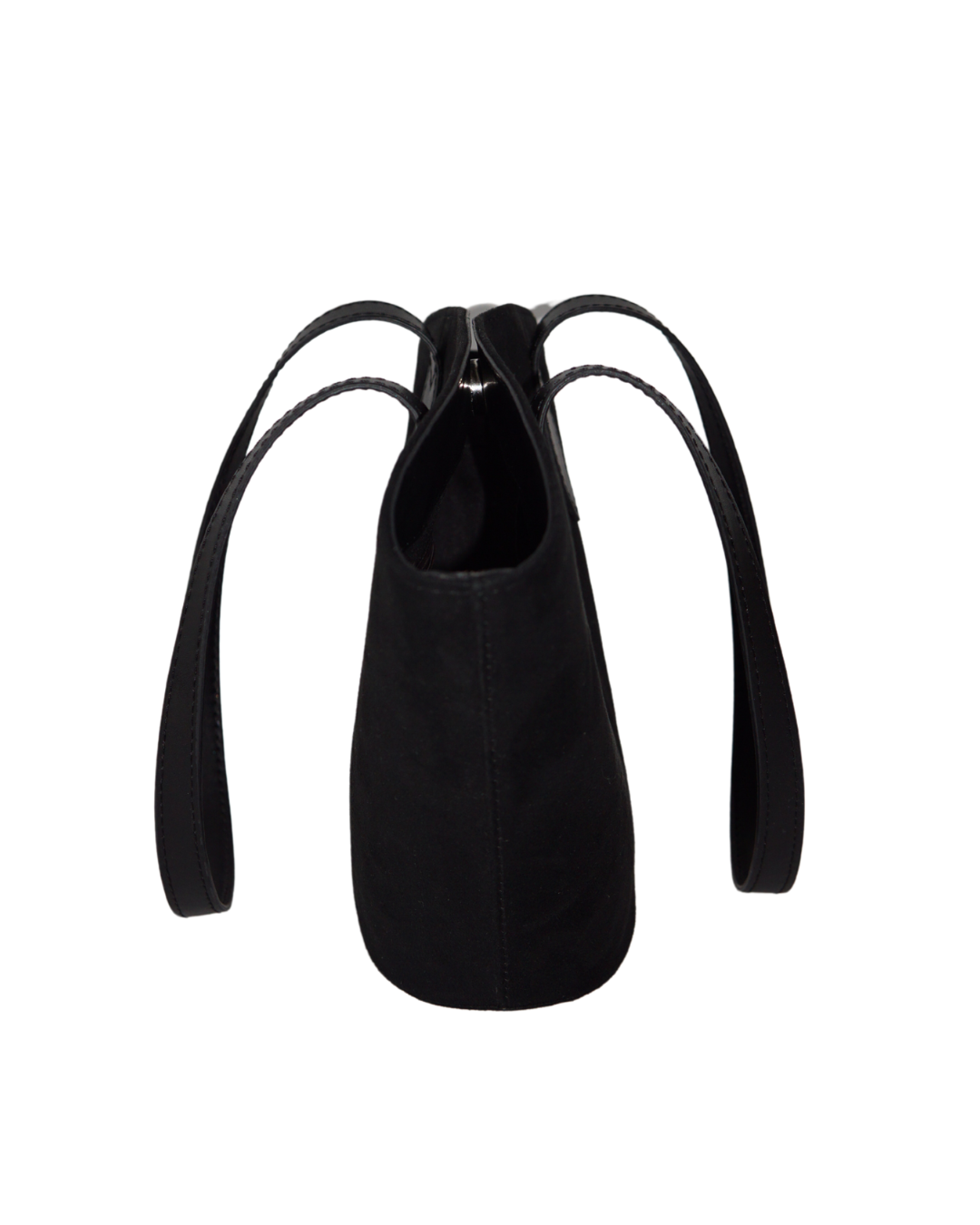 Carolyn Suede Tote Bag - Black