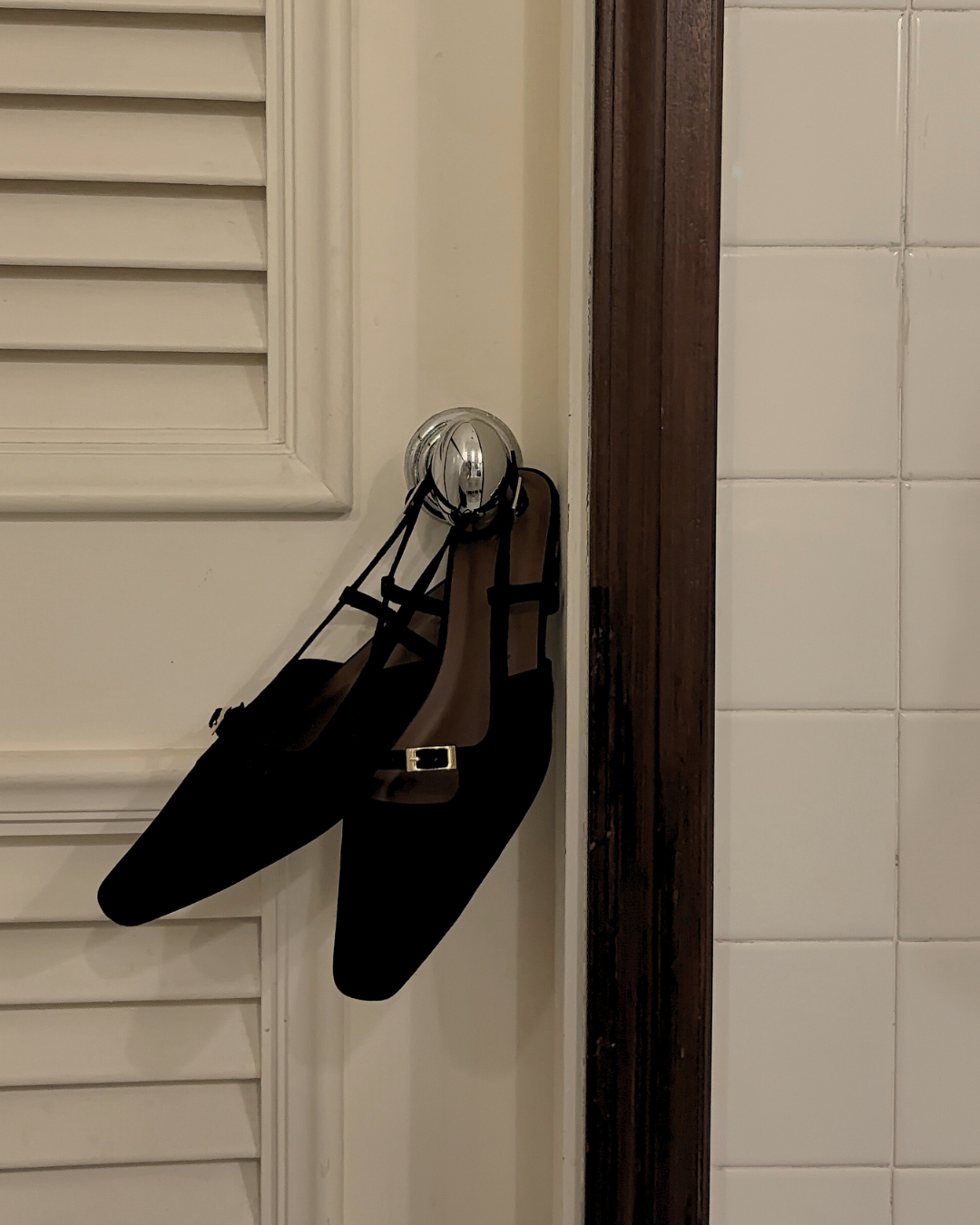 Aubrey Petite-Heel Slingback - Sable Noir