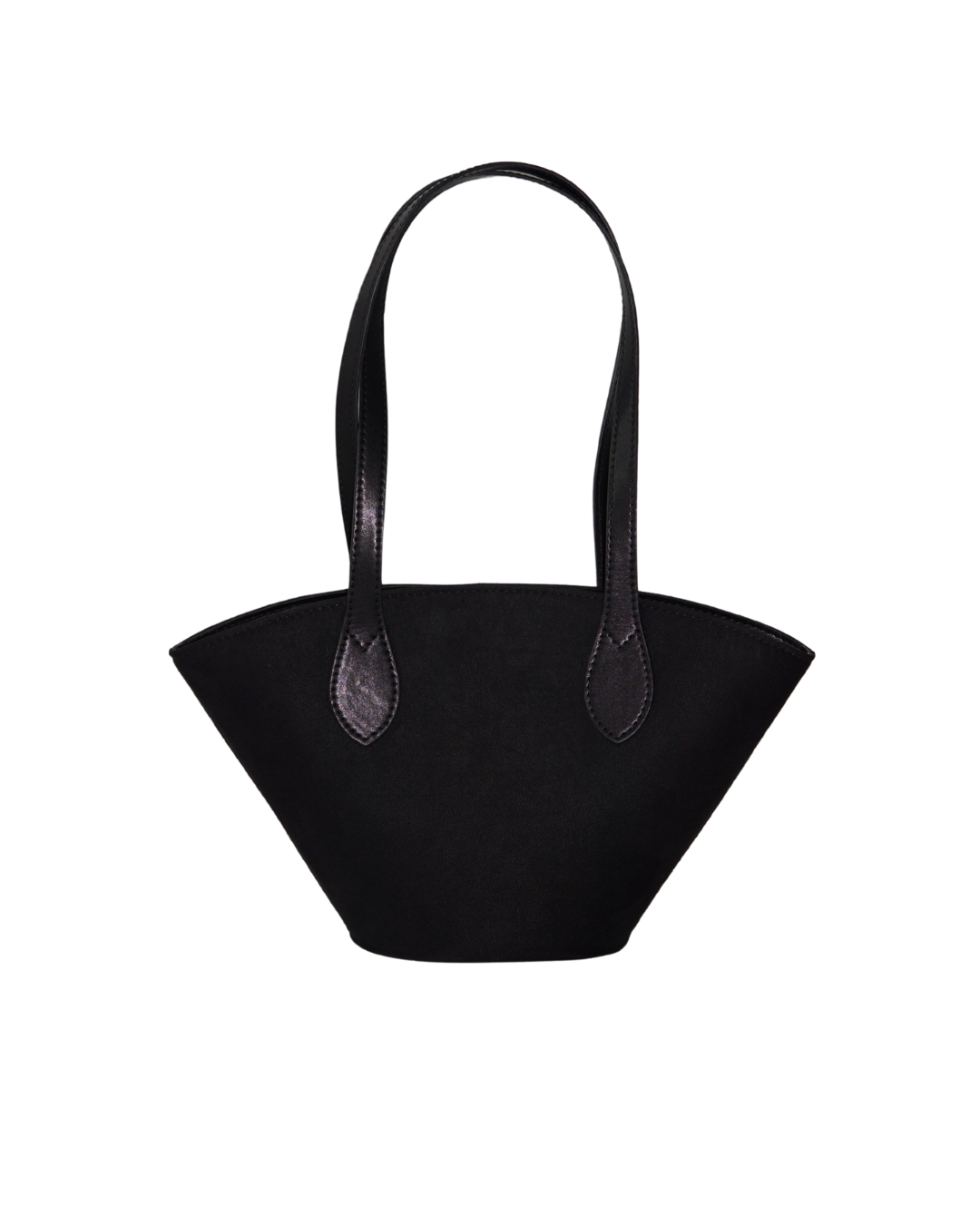 Carolyn Suede Tote Bag - Black
