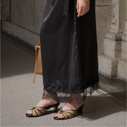 Capri Heels - Salted Black